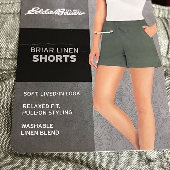 Eddie Bauer Ladies XXL Briar Linen Shorts / SZ: XXL / NWT - Picture 4 of 7